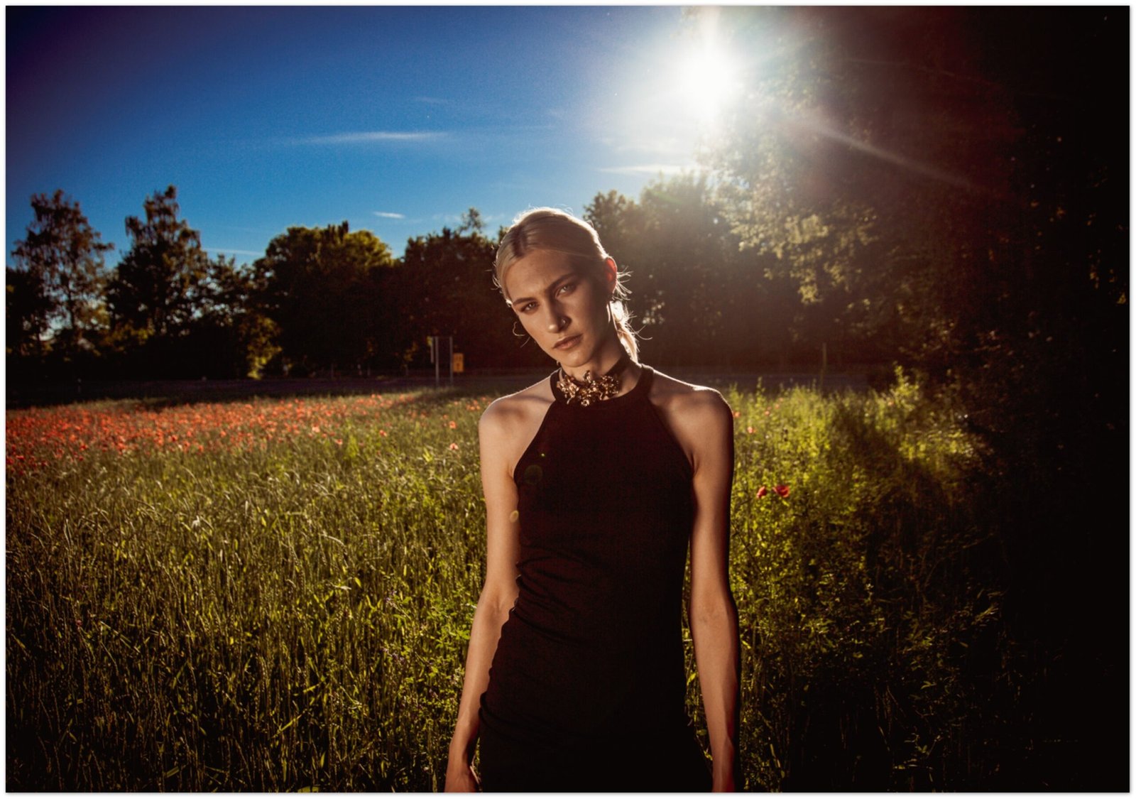 Fine Art Photography. Toni in the poppy field